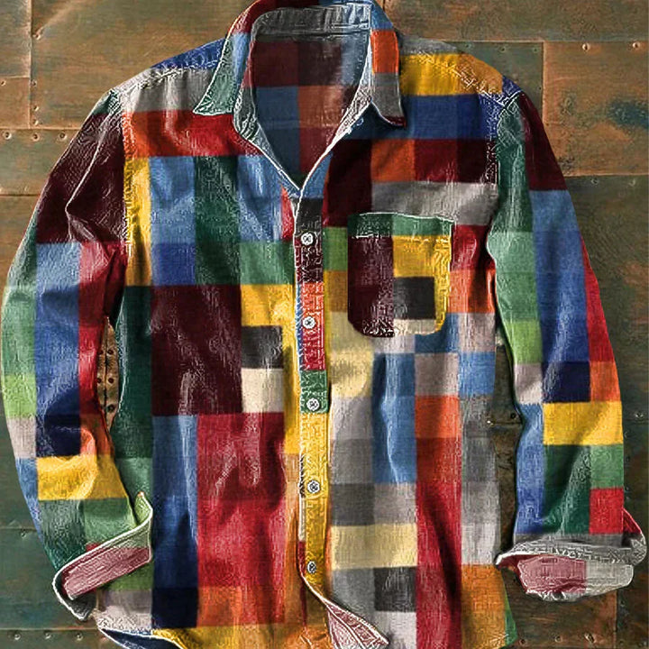 Spencer – Unisex Colorful Checked Shirt