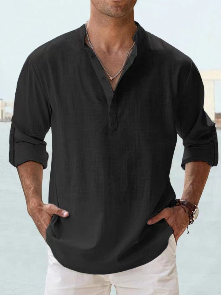 Givalli - Smooth Casual Linen Overshirt