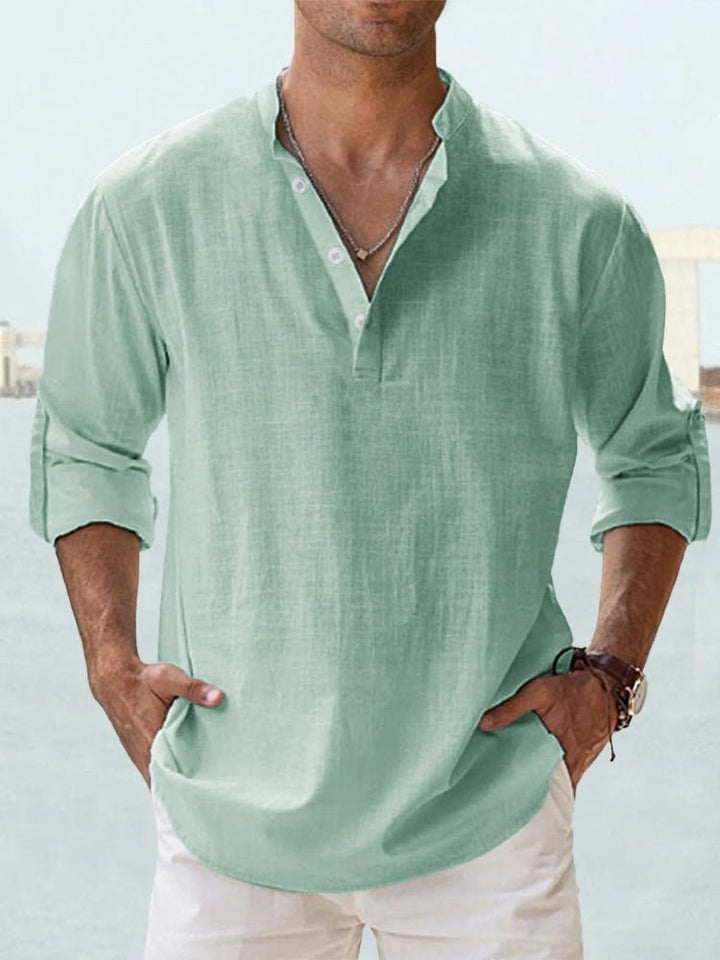 Givalli - Smooth Casual Linen Overshirt