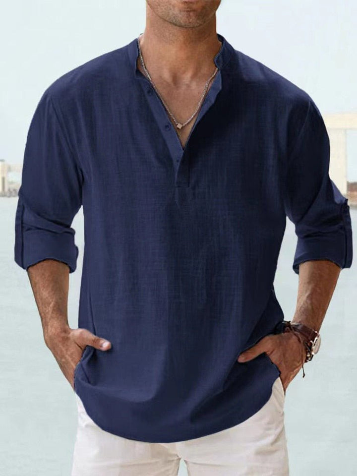 Givalli - Smooth Casual Linen Overshirt