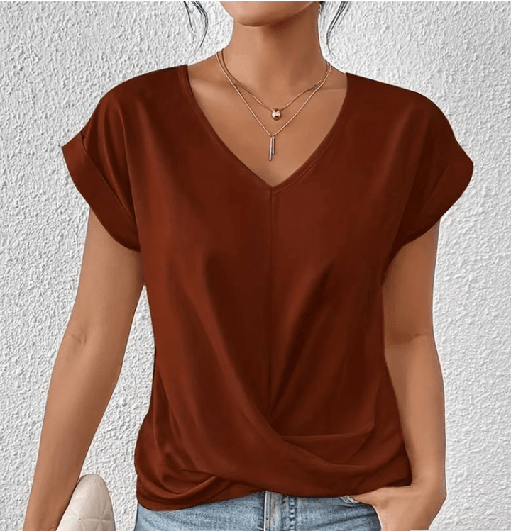 Lissy | Tummy tucking V-neck top