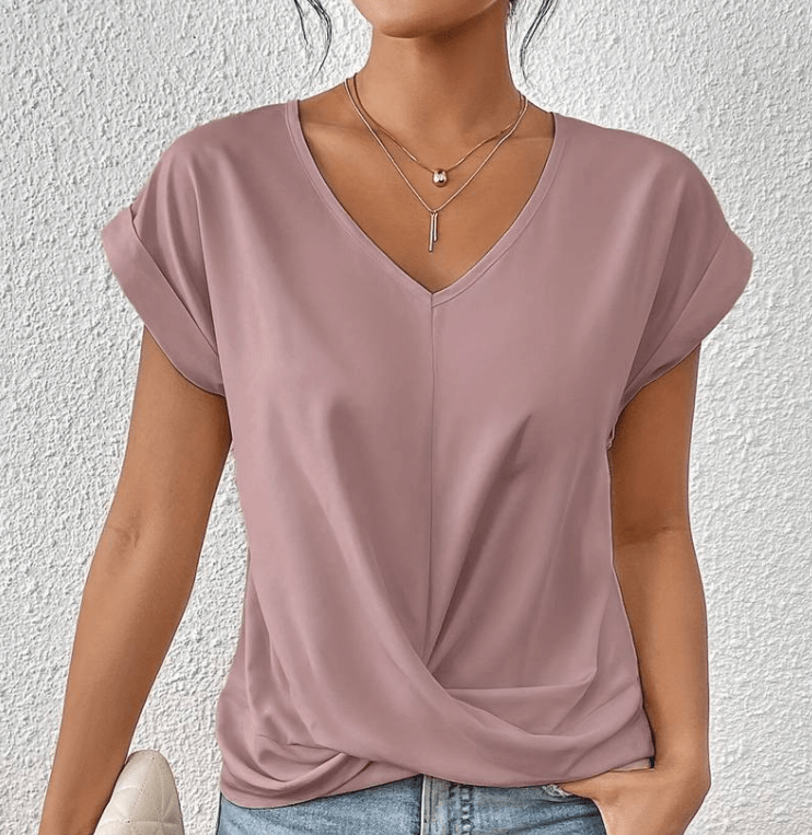 Lissy | Tummy tucking V-neck top