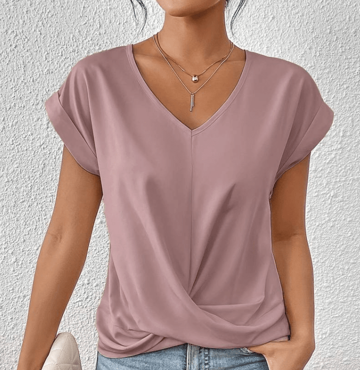 Lissy | Tummy tucking V-neck top